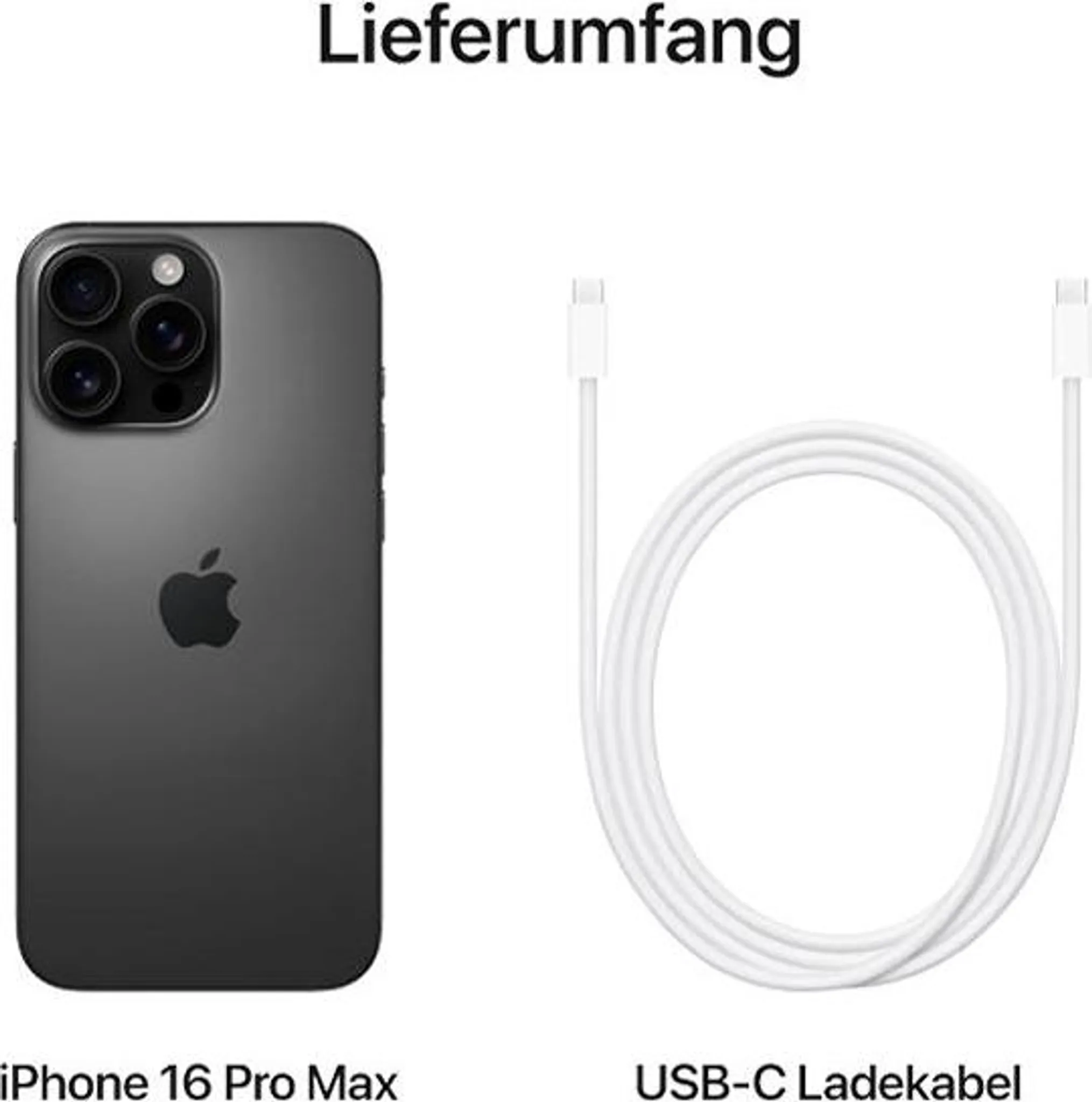 iPhone 16 Pro Max 512GB Titan Schwarz